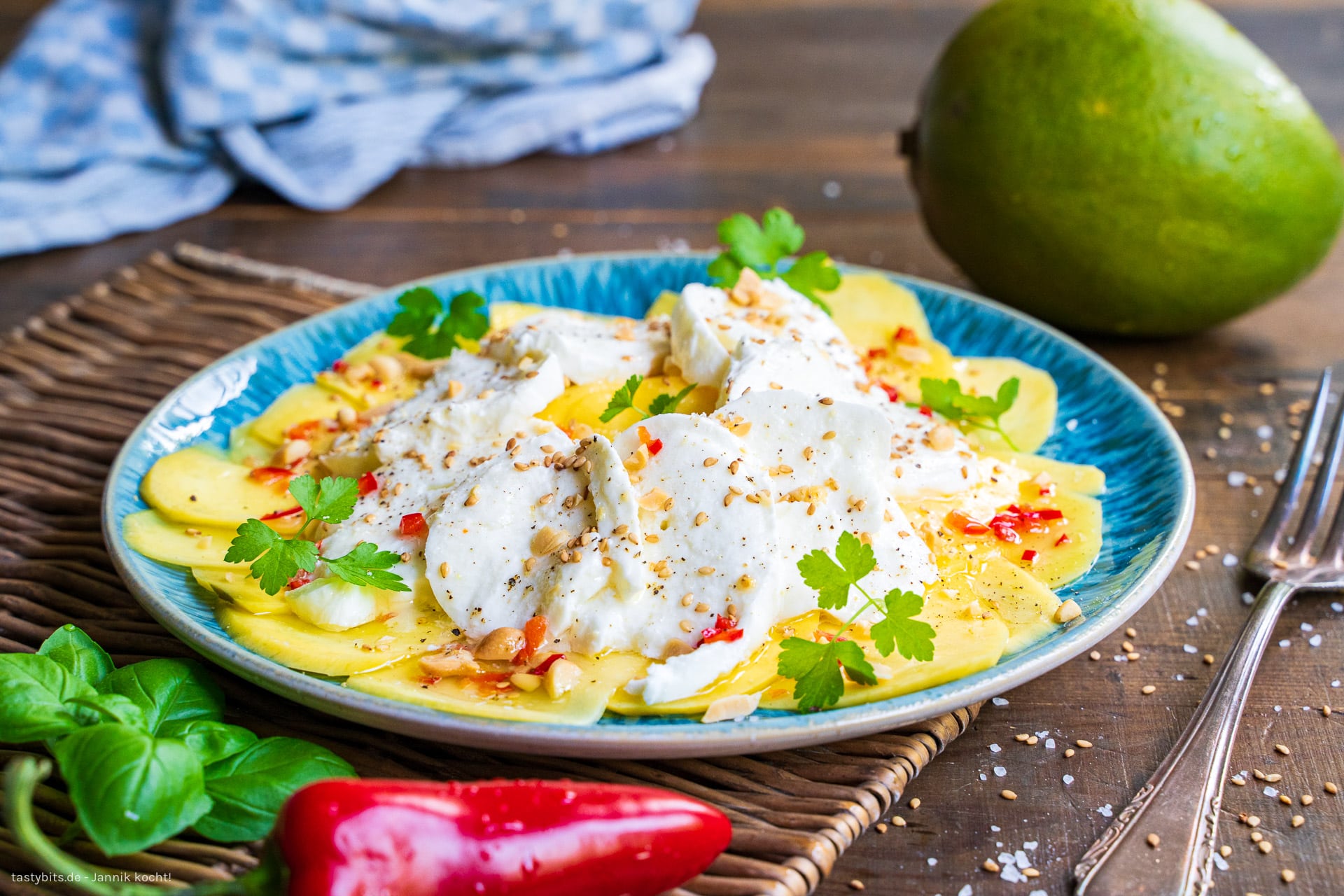 Mango-Mozzarella - eine sommerliche Vorspeise | tastybits.de